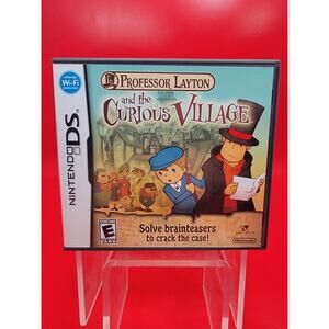 Professor Layton and the Curious Village (Nintendo DS, 2008) Complete In Box CIB